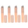 COOLHIYA 4 Pcs Silicone Lip Brush with Cap Portable Reusable Lip Makeup Brushes for Lipsticks Soft Gentle Application Tool for Travel and Daily Use view 1