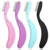 4PCS Foldable Eyelash Comb Separator, Lash Separator Tool, Eyelash Separators Tool Eyebrow Brush and Comb for Clump-Free Mascara Defined Lashes & Precise Brow Shaping view 1