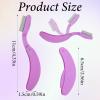 4PCS Foldable Eyelash Comb Separator, Lash Separator Tool, Eyelash Separators Tool Eyebrow Brush and Comb for Clump-Free Mascara Defined Lashes & Precise Brow Shaping view 2