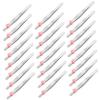 LALADEFIEE 24pcs Stainless Steel Eyebrow Tweezers Flat and Slanted Tips Precision Polished Crafting Tweezers for Hair Removal Beauty Salon and Home Use view 1