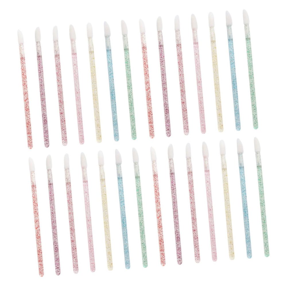 COOLHIYA 350pcs Disposable Lip Gloss Applicators Crystal Handle Makeup Beauty Tools Portable Lipstick Brushes for Travel Professional Use