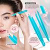 MARKHOR Crystal Cyan Eyebrow Tweezers for Women Facial Hair, Splinter and Ingrown Hair Removal Tweezers Set, Professional Pointed and Slant Tweezers for Eyebrows, Precision Tweezers for Eyebrows view 3