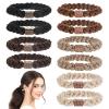 10PCS High Elastic Hair Ties for Women, Boho Hair Ties for Thick Hairs Braided, No Damage High Ponytail Holders for Girls, Braided Hairs Bands 5 Colors view 1
