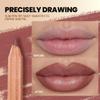 KIMIEYE 6Pcs Velvet Matte Finish Lip Liner Makeup Set for Women, High Pigmented Long Lasting Waterproof Smooth Cream Lip Pencils for Define & Sculpting Lips Shades, #2 BROWN SHADE view 4
