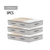 3PCS Large Collapsible Underbed Storage With Clear Window And Zip Breathable Blanket Storage Bag Multi Purpose Bedroom Storage Drawer(L100x25x18cm) view 2