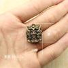 1Pcs  Brass Female King Umbrella Rope Retro Personality Jewelry car Keychain Pendant Hanging view 2