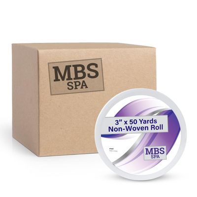 Non-Woven Waxing Roll 3" x 50 Yards (Case of 12) - for Hair Removal, Lint-Free, Full-Body Wax Roll