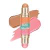 Dual-Ended Blush & Bronzer Stick  2-in-1 Creamy Contour & Cheek Tint, Hydrating Vegan Multi-Use Makeup for Natural Radiant Finish, Cruelty-Free (Beachy Pink) view 1