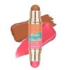 Dual-Ended Blush & Bronzer Stick  2-in-1 Creamy Contour & Cheek Tint, Hydrating Vegan Multi-Use Makeup for Natural Radiant Finish, Cruelty-Free (Berry Tan) view 1