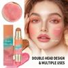 Dual-Ended Blush & Bronzer Stick  2-in-1 Creamy Contour & Cheek Tint, Hydrating Vegan Multi-Use Makeup for Natural Radiant Finish, Cruelty-Free (Berry Tan) view 3
