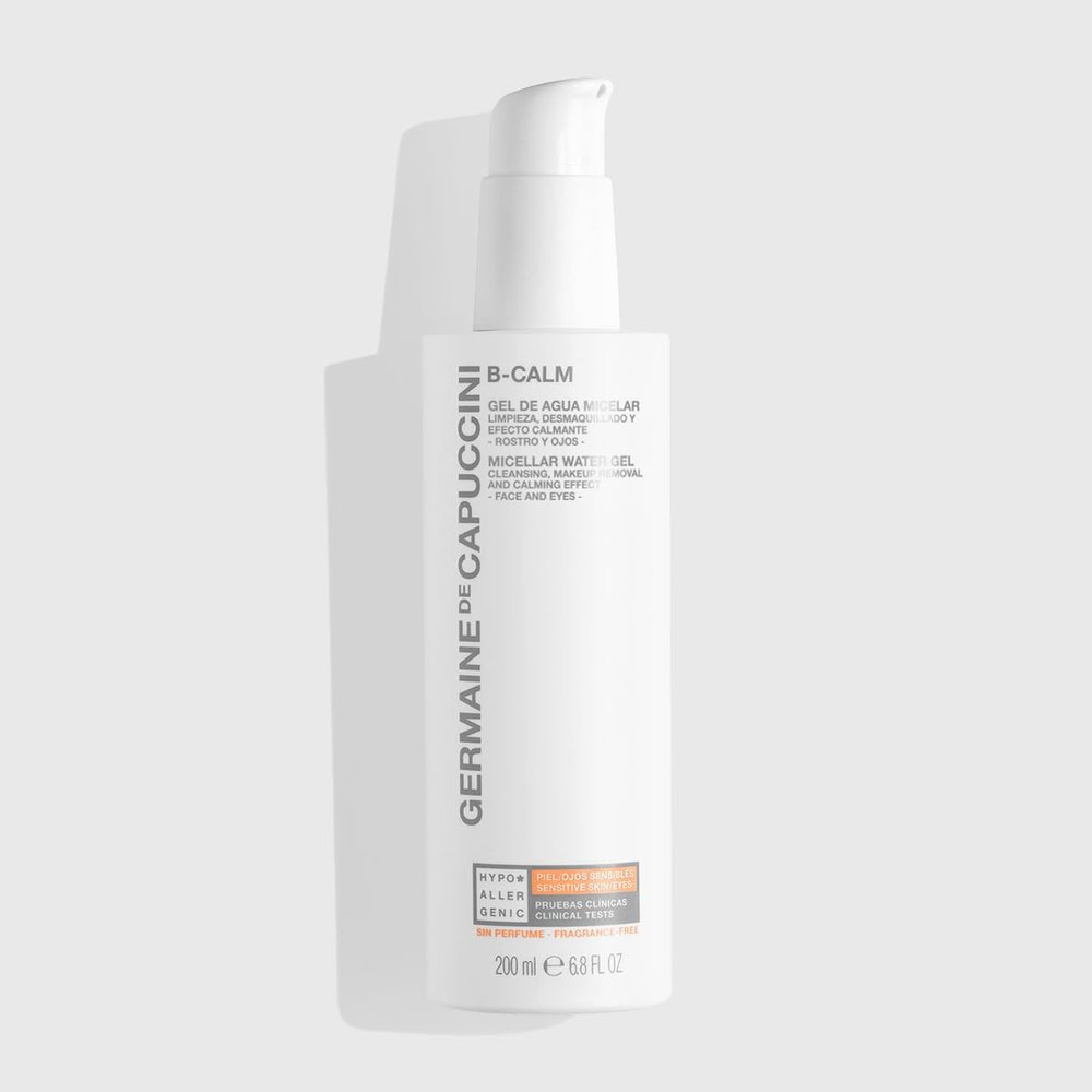 Germaine de Capuccini - B-Calm - Micellar Water Gel - Cleansing and makeup removal for all skin types - Face and Eyes - Safe for use during pregnancy - 6.8 Fl Oz