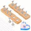 Nail Stand for Press Ons, Nail Holder for Painting Nails, Press on Nail Holder and Double-sided Tape, 1 Heart Acrylic Magnetic Fake Nail Stands for Nail Art DIY Display Home Salon Supplies(Silver) view 1
