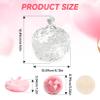 3pcs Large Body Powder Puff and Container, 2PCS Soft Washable Reusable Powder Puff and Clear Glass Powder Container, Large Dusting Powder for Women Face Body Puff view 2