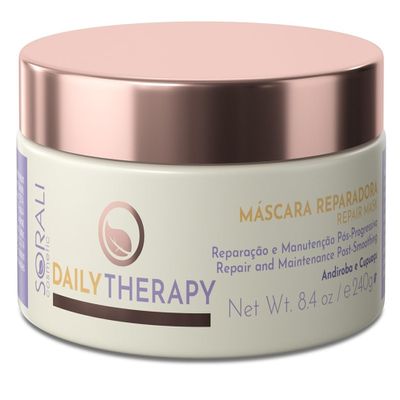 Daily Therapy Repairing Mask 240gr - Intense Lipid Replacement & Salon Effect for Dry Damaged Hair Care