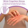 6 Pairs Fingerless Eczema Gloves Moisturizing Gloves for Adults Fingerless Cotton Gloves Washable and Reusable Eczema Sleeves Purple Cotton Gloves Overnight Dry Hands for Adults Eczema view 4