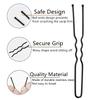YunYunStrap U Shaped Hair Pins 300-900 Count, 2 Inch Buns Waved Hair Pins for Updos with Box for Women Lady Girls Bobby Pins view 3