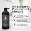 3-in-1 Hair Face Body Wash for Women & Men | 2-Pack | | Deep Moisturizing Skin & Nourishing Hair | Paraben & Sulfate Free 16.0 fl oz (Charcoal) view 2
