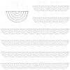 50 PCS Heat Shield Guards with Scale for Hair Extensions, Single Hole Spacer Template, Clear Pvc Fusion Glue Protector for Hair Extension Bonding view 1