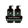 3-in-1 Hair Face Body Wash for Women & Men | 2-Pack | | Deep Moisturizing Skin & Nourishing Hair | Paraben & Sulfate Free 16.0 fl oz (Cedar) view 1