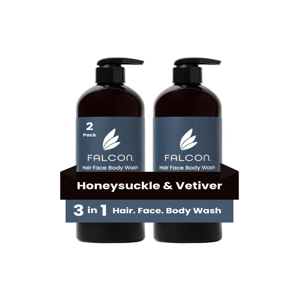 3-in-1 Hair Face Body Wash for Women & Men | 2-Pack | | Deep Moisturizing Skin & Nourishing Hair | Paraben & Sulfate Free 16.0 fl oz (Honeysuckle)