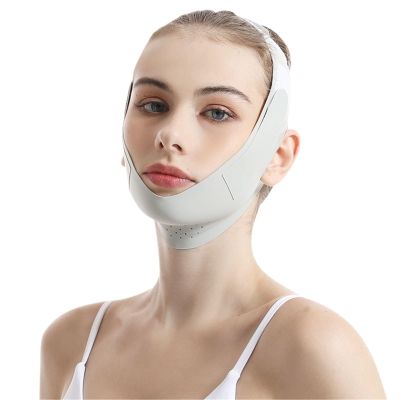 Adjustable V-Face Lifting Strap for Sleep Support Double Chin & Nasolabial Folds Reducer Comfortable Breathable Design for Facial Lifting