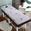 LDLCYCN Memory Foam Massage Table Mattress Topper with Non-Slip Elastic Band Thick 4Cm Lash Bed Topper for Massage Comfortable Massage Table Pad Lash Bed Cushion Square Head,White(r),190 * 75cm view 1