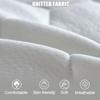 LDLCYCN Memory Foam Massage Table Mattress Topper with Non-Slip Elastic Band Thick 4Cm Lash Bed Topper for Massage Comfortable Massage Table Pad Lash Bed Cushion Square Head,White(r),190 * 75cm view 2