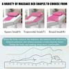 LDLCYCN Memory Foam Massage Table Mattress Topper with Non-Slip Elastic Band Thick 4Cm Lash Bed Topper for Massage Comfortable Massage Table Pad Lash Bed Cushion Square Head,White(r),190 * 75cm view 4