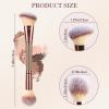 3PCS Angled Blush Brush, Double Ended Makeup Brush for Blush, Slant Brush for Contour and Highlighter, Perfect for Makeup with Powder view 2