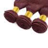Peenoll Bundles Human Hair Burgundy 99J Straight Wave Human Hair Bundles 20 22 24 Inch 99J 100% Unprocessed 12A Soft Sewn In Hair with Double Weft for Black Women view 3