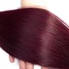 Peenoll Bundles Human Hair Burgundy 99J Straight Wave Human Hair Bundles 20 22 24 Inch 99J 100% Unprocessed 12A Soft Sewn In Hair with Double Weft for Black Women view 4