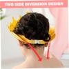 2PCS Baby Shower Cap Adjustable Crown Shape Baby Hair Washing Shield Waterproof Lightweight Plastic Bath Visor for Toddlers Shower Cap, Hair Washing Shield, Bath Visor for Toddlers, Bab view 3