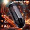 Tattoo Kit Tattoo Gun Kit Wireless Tattoo Machine Kit with Power Supply and Tattoo Cartridge Needles, Tattoo Supplies for Beginners and Artists (Black) view 2