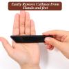 2PCS Clear Glass Nail Files with Leather Storage Bag, Transparent Nano Glass Foot File, Portable Glasses Foot Files for Feet, for Dead Skin Removal, Calluses, Nail Shaping(Black Clear) view 3
