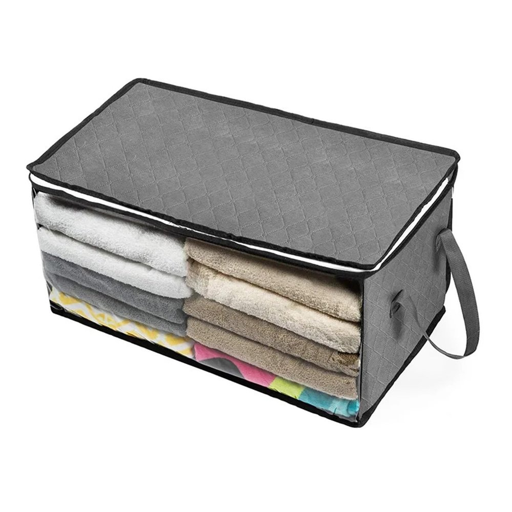 3PCS Hot Non Woven Storage Box Quilt Foldable Storage Bag Closet Clothing Blanket Storage BoxDust Proof And Moisture Proof