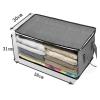 3PCS Hot Non Woven Storage Box Quilt Foldable Storage Bag Closet Clothing Blanket Storage BoxDust Proof And Moisture Proof view 3