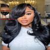 Beauty Forever Bye Bye Slip Feathered Layer Wig 200% Density Human Hair 7x5 HD Lace Glueless Left Side Part Wig with Secure Silicone Strips&Drawstring Pre Plucked Pre Cut Wear Go Wig for Women 20inch view 3
