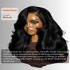 Beauty Forever Bye Bye Slip Feathered Layer Wig 200% Density Human Hair 7x5 HD Lace Glueless Left Side Part Wig with Secure Silicone Strips&Drawstring Pre Plucked Pre Cut Wear Go Wig for Women 20inch view 4