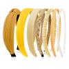 1 Set Versatile High Top Design Hairband With Simulated Pearls Securely Fit Comfortable Wear Headwear For Women Teens Hair Ornament view 3