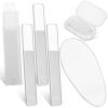 5PCS Glass File, Frosted Glass Files for Nails, Transparent Nano Glasses Foot File, Clear Nail Files with Case, for Removing Dead Skin, Calluses, Cracks, and Foot Care. view 1