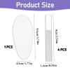 5PCS Glass File, Frosted Glass Files for Nails, Transparent Nano Glasses Foot File, Clear Nail Files with Case, for Removing Dead Skin, Calluses, Cracks, and Foot Care. view 2