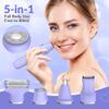 KINGTEE 5-in-1 Electric Bikini Trimmer for Women  IPX7 Waterproof Shaver, Cordless Body & Facial Razors for Women, Ceramic Blades, USB-C Rechargeable, Painless Hair Removal Kit (Purple) view 4