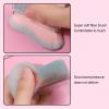 Angled Flat Head Makeup Brush, Soft Foundation Brush for Contour Makeup, Portable Cosmetic Brushes for Makeup and Nail Art (Blue Pink Gradient) view 3