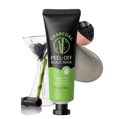 AKARY Peel Off Black Mask, Charcoal Tear-Off Mask Black Head Remover for Face, Deep Cleansing Nose Black Head, Pores, and Oil, Tighten Pores, Oil Control for Women, Men, Not Over-Drying