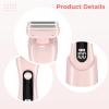 yeeplant Women's Electric 2-in-1 Body Shaver, Hair Remover, Includes Attachments, USB Rechargeable, Led Display, Waterproof view 2