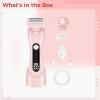 yeeplant Women's Electric 2-in-1 Body Shaver, Hair Remover, Includes Attachments, USB Rechargeable, Led Display, Waterproof view 3