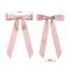 10PCS Silky Satin Hair Bows Pink Hair Clip Ribbon Accessories Ponytail Holder Slides Metal Clips French Barrette Hair Bow for Women Girls Toddlers Teens Kids view 3