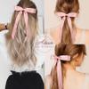10PCS Silky Satin Hair Bows Pink Hair Clip Ribbon Accessories Ponytail Holder Slides Metal Clips French Barrette Hair Bow for Women Girls Toddlers Teens Kids view 4