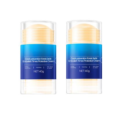 Crack Feet Prevention Stick, Foot Care Cream, Anti Cracked Foot Balm, Softening and Nourishing Creams for Dry, Remove Dead Skin and Moisturize Dry Skin Blue*2