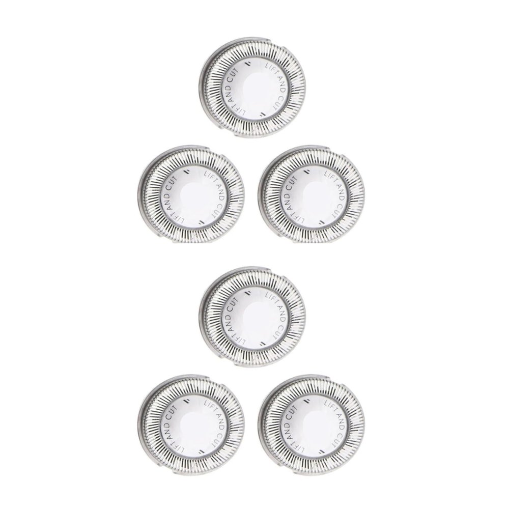 SARXGNFV 3/6/9pcs Replacement Head Razor BladeCompatible for PhilipsShaver HQ3 HQ4 HQ54 Hq56 Hq46 HQ442 HQ300 HQ916 Razor Blade(6pcs)